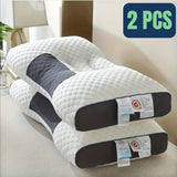 Knitted Massage Neck Pillow For Sleeping Soft, Adjustable Ergonomic Orthopedic Contour Support Pillow, High Quality Pillow Core, Removable Cove