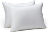 Down Alternative Pillows for Stomach and Back Sleepers, Soft Density, Standard, Pack of 2, White, 26 in L x 20 in W