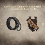 Adjustable Medieval Sword Belt Frog, Viking Sword Holster, Renaissance Belt for LARP, Knights & Pirate Cosplay