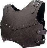 Medieval Faux Leather Chest Armor Retro Mercenary Knight Archer Body Armor Vest Armour Ren Faire Costume Cosplay Accessory