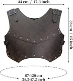 Medieval Faux Leather Chest Armor Retro Mercenary Knight Archer Body Armor Vest Armour Ren Faire Costume Cosplay Accessory