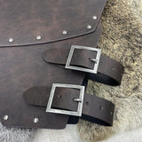 Medieval Faux Leather Chest Armor Retro Mercenary Knight Archer Body Armor Vest Armour Ren Faire Costume Cosplay Accessory
