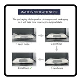 Knitted Massage Neck Pillow For Sleeping Soft, Adjustable Ergonomic Orthopedic Contour Support Pillow, High Quality Pillow Core, Removable Cove