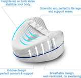 Leg Pillow, Knee Pillow for Side Sleepers, Leg Pillows for Sleeping, Knee Cushion for Sleeping, Suitable for Relieving Leg, Back, Knee Pain