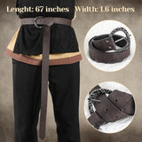 Adjustable Medieval Sword Belt Frog, Viking Sword Holster, Renaissance Belt for LARP, Knights & Pirate Cosplay