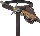 Adjustable Medieval Sword Belt Frog, Viking Sword Holster, Renaissance Belt for LARP, Knights & Pirate Cosplay