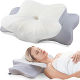 Cervical Neck Pillow for Pain Relief Sleeping, Contour Memory Foam Pillows, Ergonomic Side Sleeper Pillows for Adults, Cooling Orthopedic Neck Support Pillow for Back Stomach Sleepers