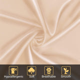 Silk Pillowcase 2 Pack for Hair and Skin with Hidden Zipper, Both Sides 19 Momme Smooth and Breathable Silk Pillow Cases Set of 2