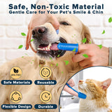 6PCS Pet Grooming Kit | Dog Washing Gloves | Dog Bath Brush | Dog Bath Gloves | Dog Shampoo Brush | Pet Grooming Gloves | Cat Bathing Supplies | Dog Bath Supplies (Navy Blue)