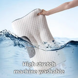 Knitted Massage Neck Pillow For Sleeping Soft, Adjustable Ergonomic Orthopedic Contour Support Pillow, High Quality Pillow Core, Removable Cove